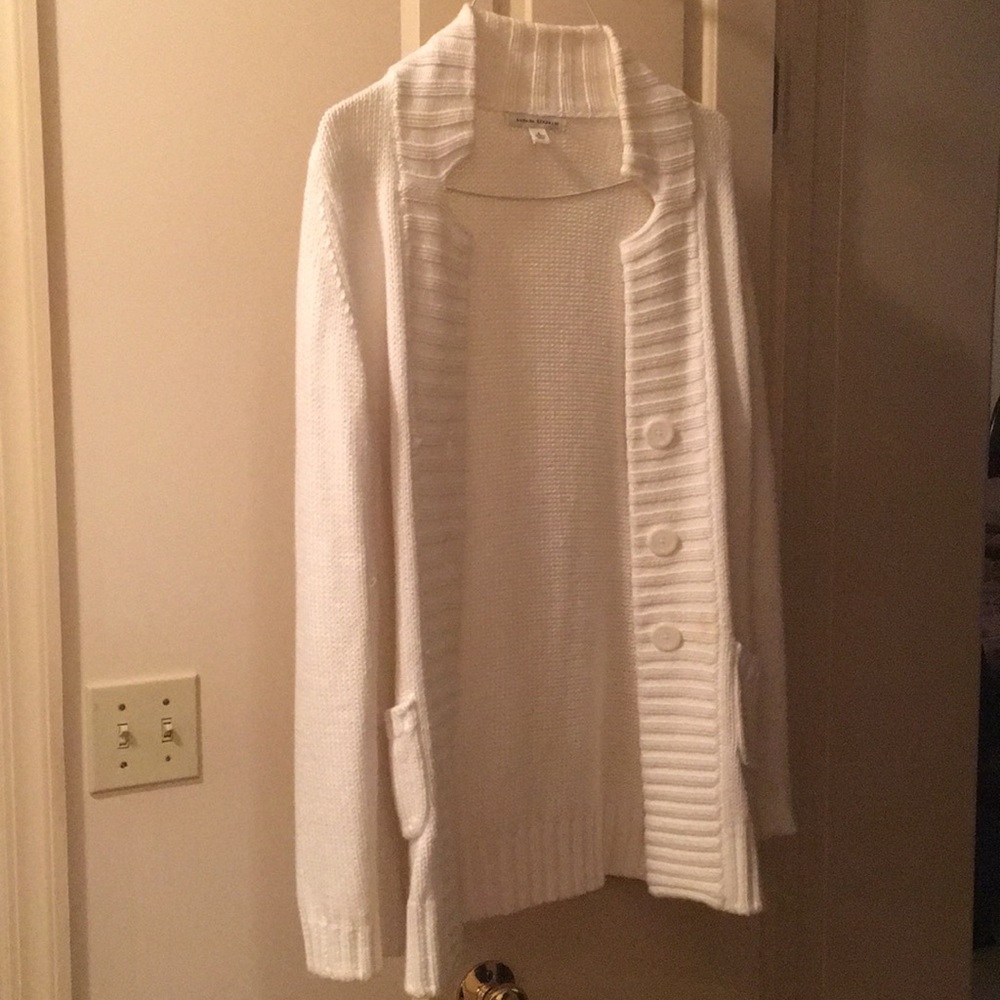 Banana republic white cardigan